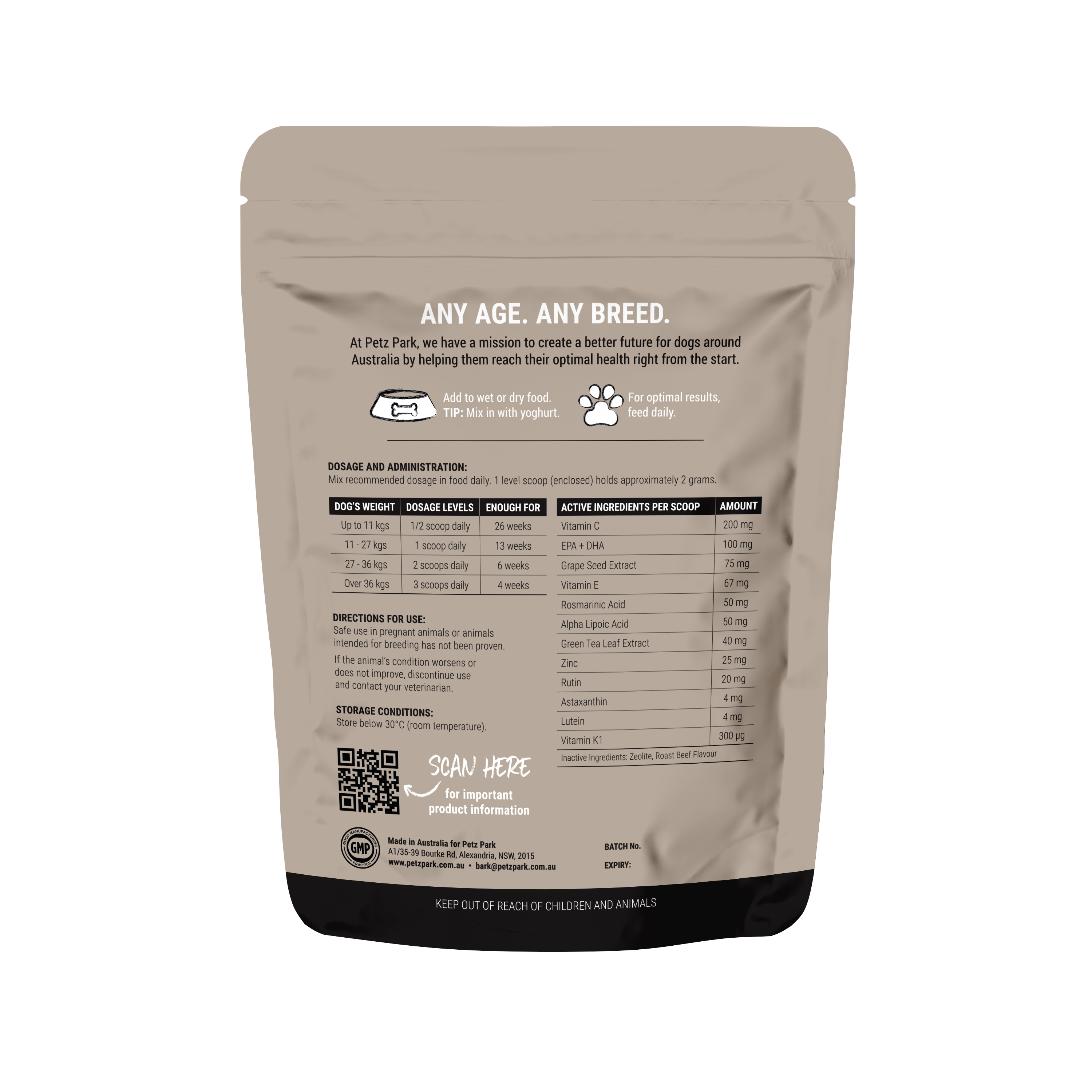 VISION SUPPORT - SUPPLEMENT