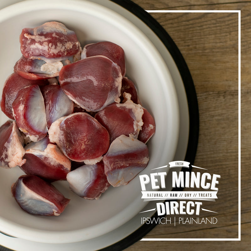 DUCK GIBLETS / GIZZARDS Pet Mince Direct