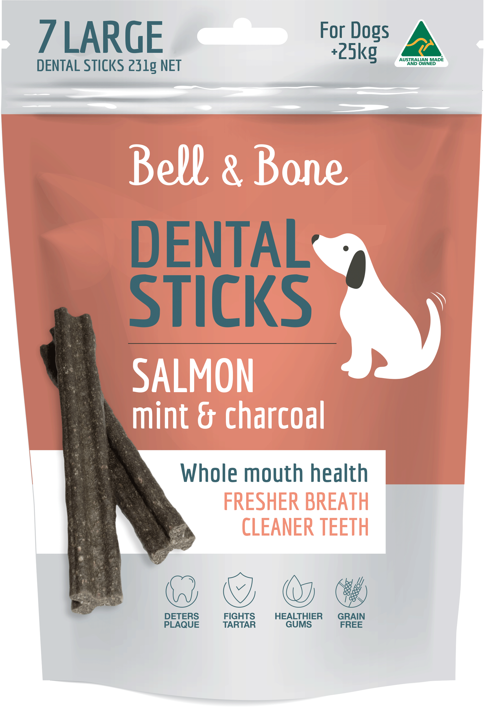Salmon, Mint and Charcoal Dental Sticks